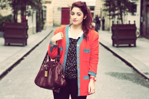 Blazer Chanel et top Col Claudine - Blog Mode